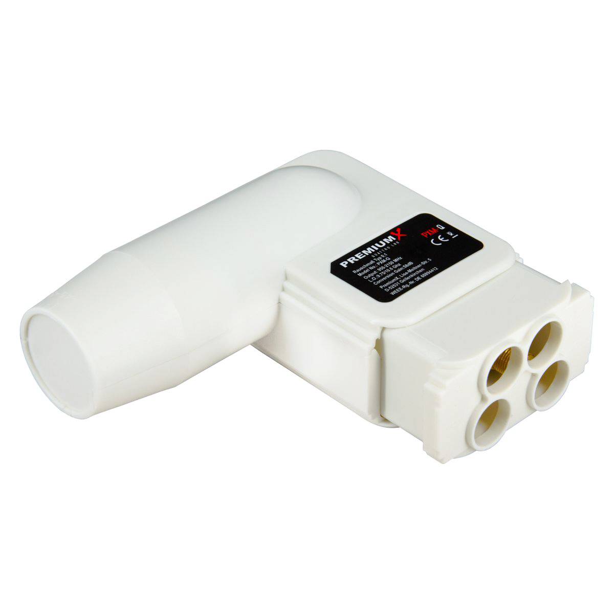 PremiumX Multischalter Set 5/12 Multiswitch Multifeed Rocket Quattro LNB 32x F-Stecker, Signalverteiler 1 SAT für 12 Teilnehmer