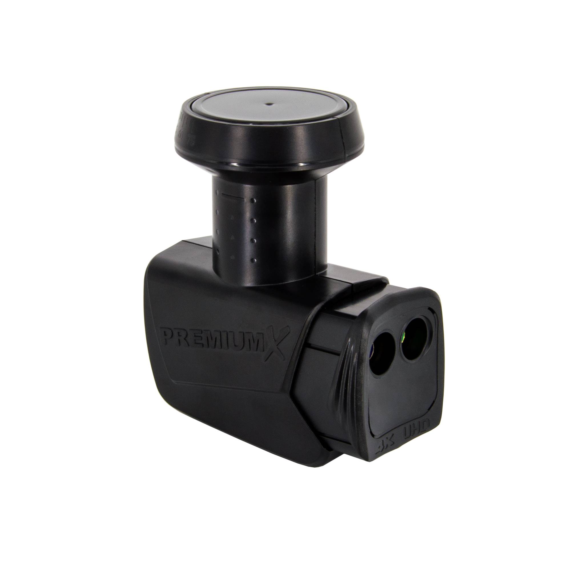 PremiumX Satelliten-Komplettanlage 60cm Antenne Anthrazit Schüssel SAT Twin LNB 50m Antennenkabel 4x F-Stecker