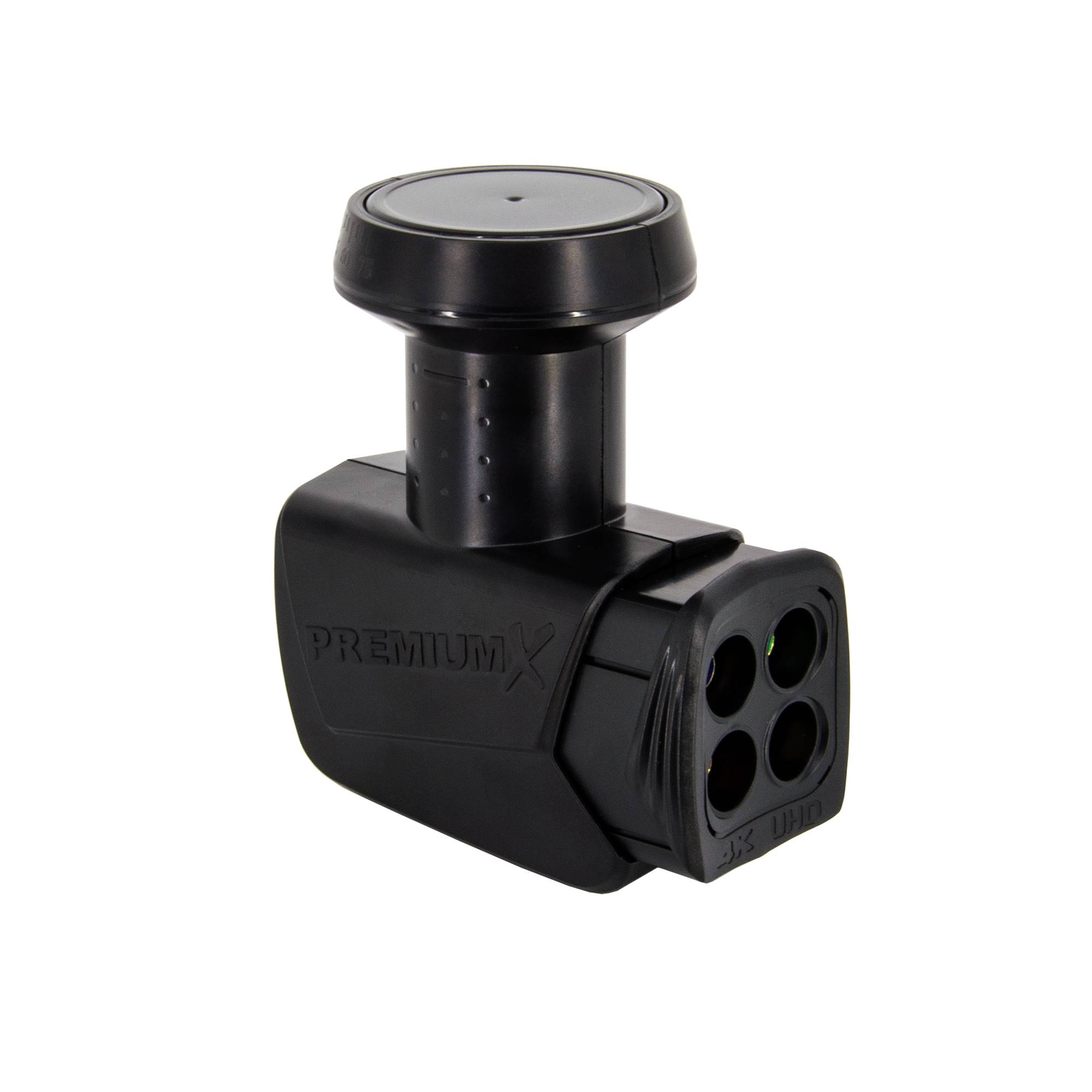 Premium X Satelliten-Komplettanlage Fuba DAA 850 G Satellitenschüssel Alu Grau Quad LNB schwarz 8x F-Stecker für 4 Teilnehmer