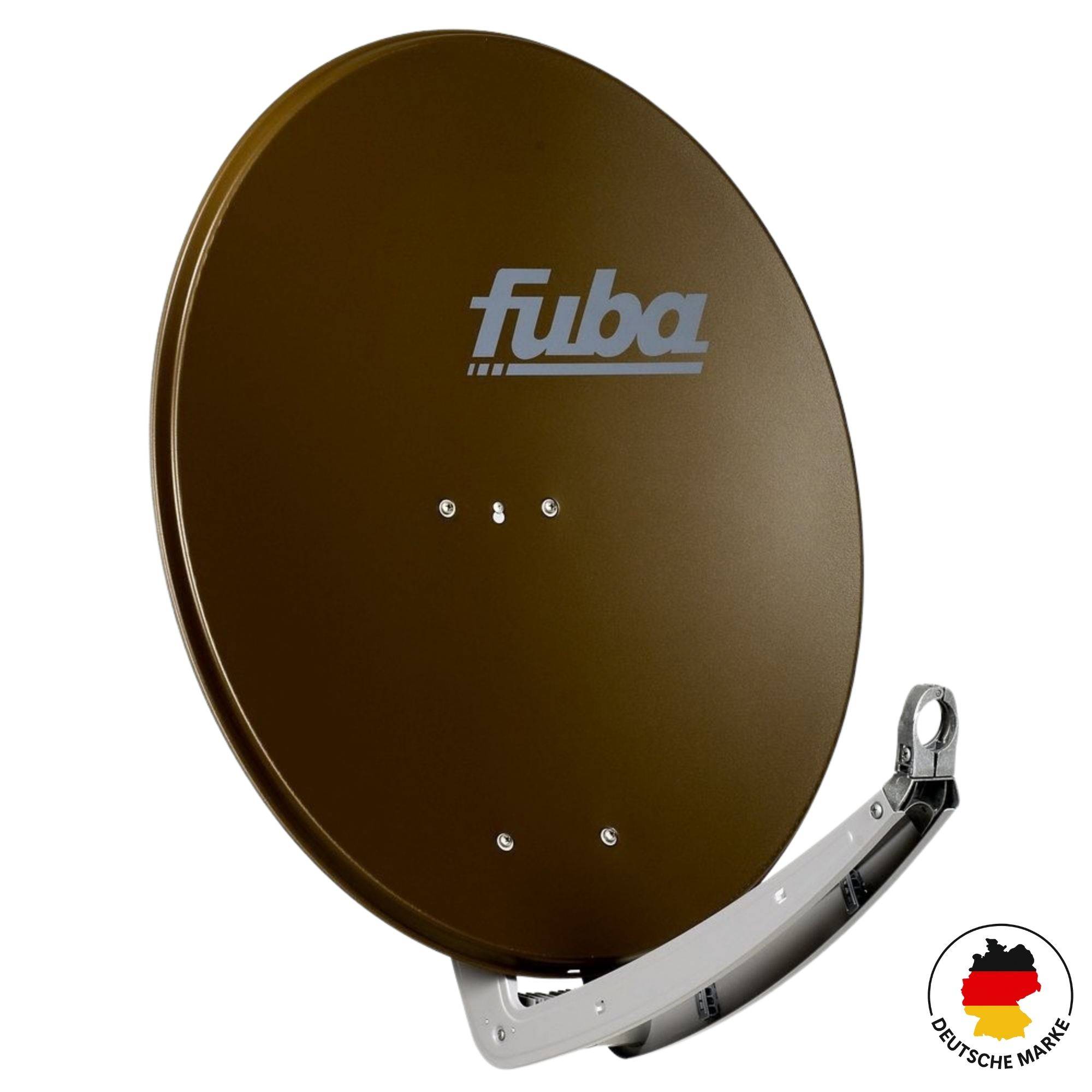 Braune Satellitenschüssel mit 