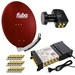 PremiumX Satelliten-Komplettanlage Fuba DAA 780 R Satellitenschüssel Alu Ziegelrot 5/8 Multischalter Quattro LNB 24x F-Stecker, 1 SAT 8 Teilnehmer PremiumX Satelliten-Komplettanlage Fuba DAA 780 R Satellitenschüssel Alu Ziegelrot 5/8 Multischalter Quattro LNB 24x F-Stecker, 1 SAT 8 Teilnehmer