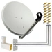 PremiumX Satelliten-Komplettanlage 80cm Satellitenantenne Hellgrau Stahl Satellitenschüssel SAT Octo LNB Wandhalter 45cm ALU 8TN PremiumX Satelliten-Komplettanlage 80cm Satellitenantenne Hellgrau Stahl Satellitenschüssel SAT Octo LNB Wandhalter 45cm ALU 8TN