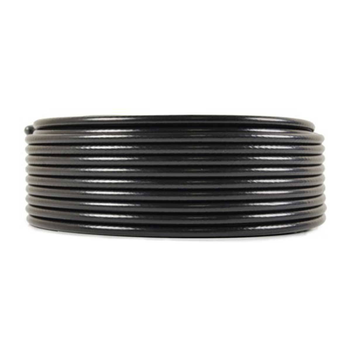 PremiumX 50m PROFI Koaxialkabel Schwarz 135dB 4-fach CU KUPFER Satelliten Koax-Kabel SAT Antennenkabel 10x F-Stecker