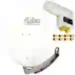 Fuba DAA 780 W 74x84cm Sat Schüssel Alu Weiß PremiumX LNB Quad 8x F-Stecker Fuba DAA 780 W 74x84cm Sat Schüssel Alu Weiß PremiumX LNB Quad 8x F-Stecker