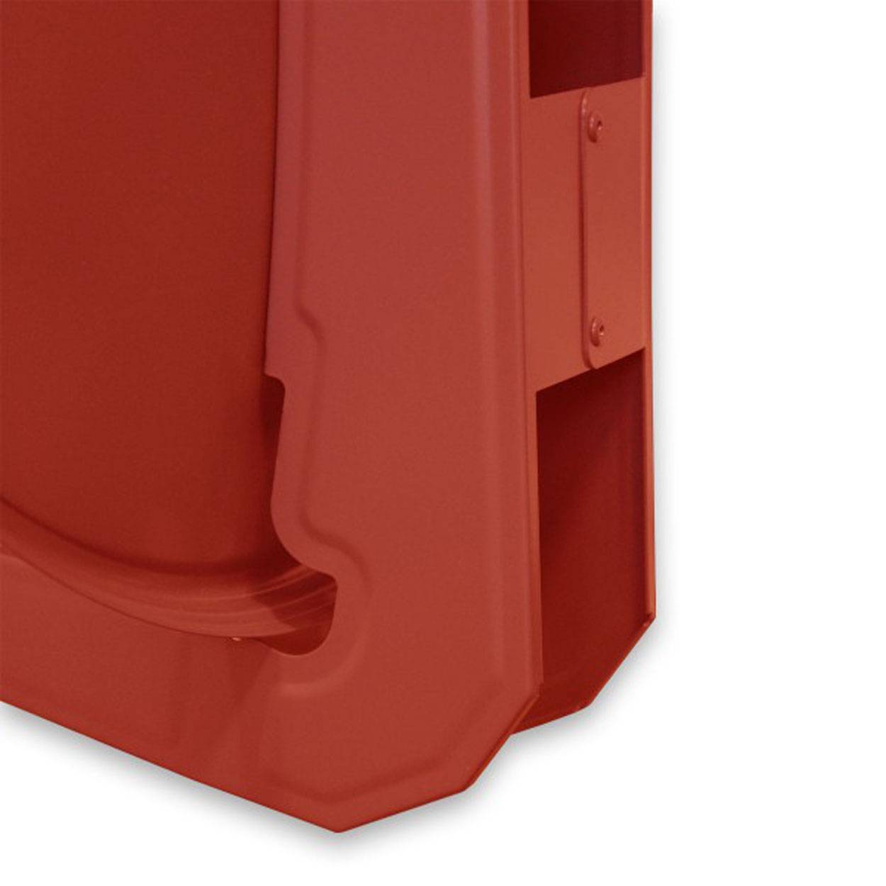 PremiumX DELUXE85 Aluminium 85cm Digital SAT Schüssel Spiegel in Ziegelrot für HDTV HD+ 3D 4K Ultra + Monoblock Twin PXMB-6TW WE LNB 0,1dB Astra 19