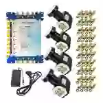 SkyRevolt Multischalter 17/8 Set 4x Quattro LNB 40x F-Stecker 4 SAT für 8 Anschlüsse Satverteiler Digital HDTV FullHD 4K UHD 8K SkyRevolt Multischalter 17/8 Set 4x Quattro LNB 40x F-Stecker 4 SAT für 8 Anschlüsse Satverteiler Digital HDTV FullHD 4K UHD 8K