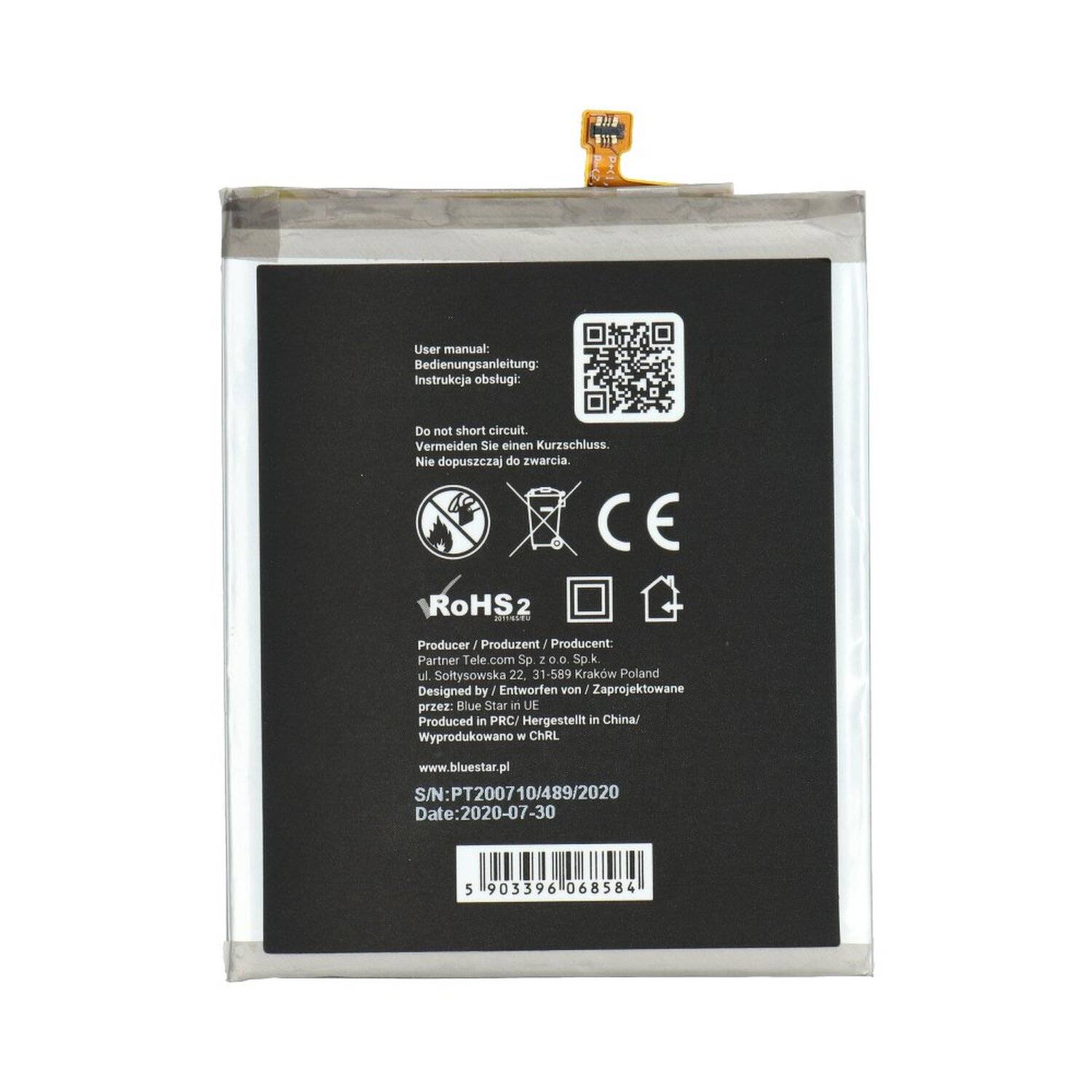 Bluestar Akku Ersatz kompatibel mit SAMSUNG GALAXY A51 (A515F) 4000mAh Li-lon Austausch Batterie Accu EB-BA515ABY