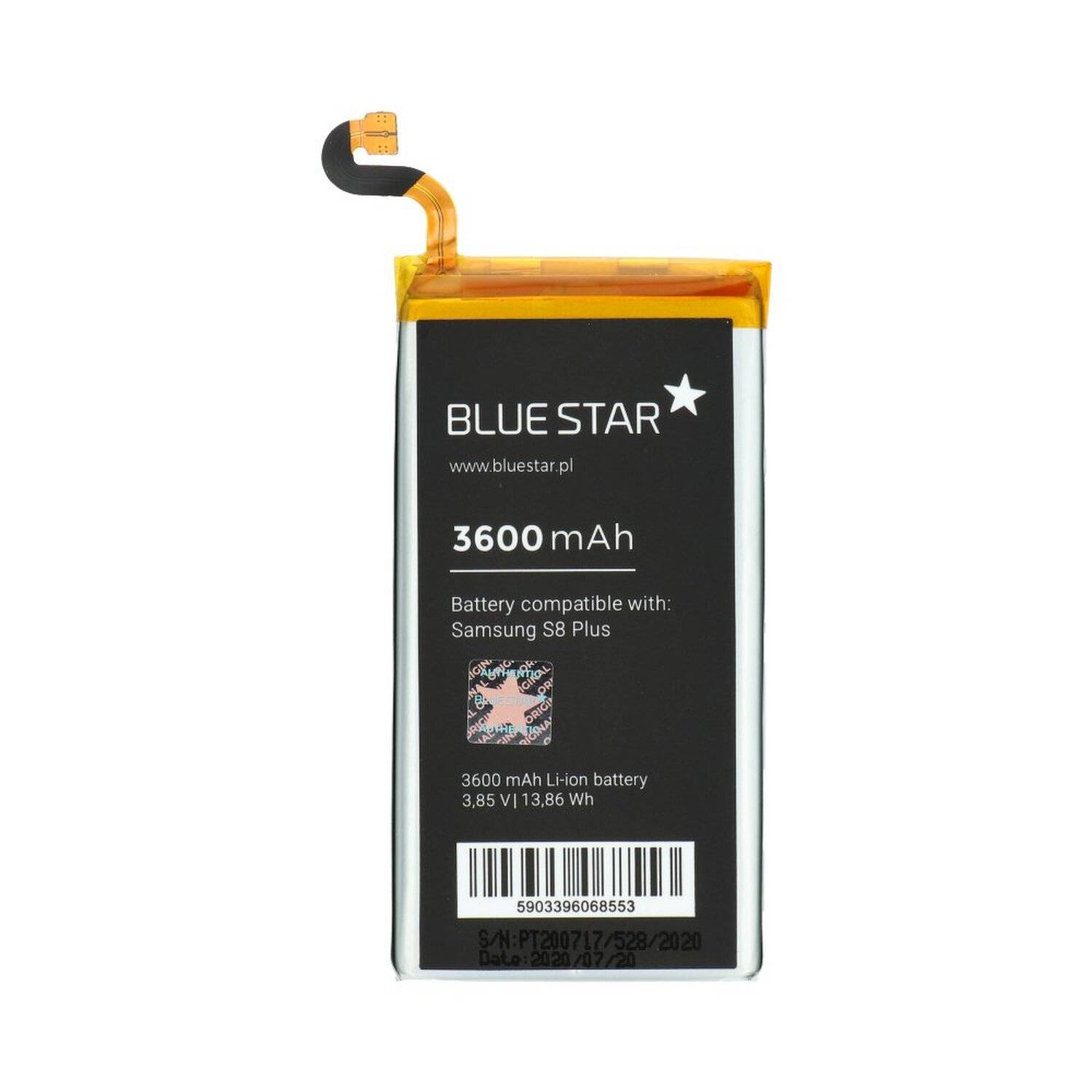 Bluestar Akku Ersatz kompatibel mit SAMSUNG GALAXY S8 PLUS (G955F) 3600mAh Li-lon Austausch Batterie Accu EB-BG955ABA
