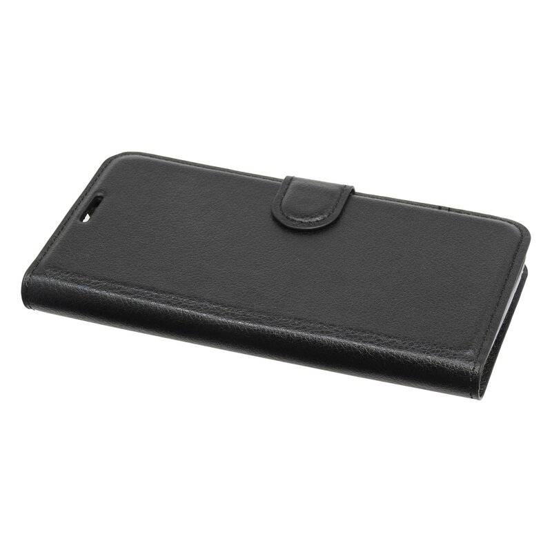 Buch Tasche "Fancy" Alcatel 1B ( 2020 ) Handy Hülle Etui Brieftasche Schutzhülle mit Standfunktion, Kartenfach Schwarz