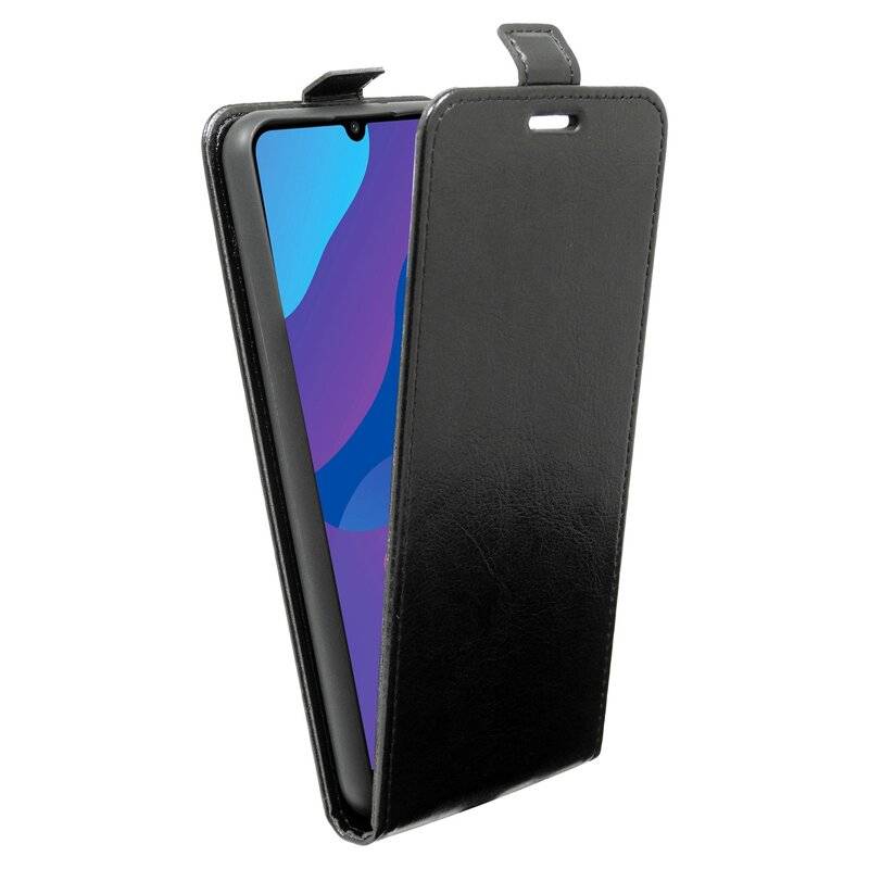 Flip Case Honor 9A Handy Tasche vertikal aufklappbar Schutzhülle Klapp Hülle Schwarz