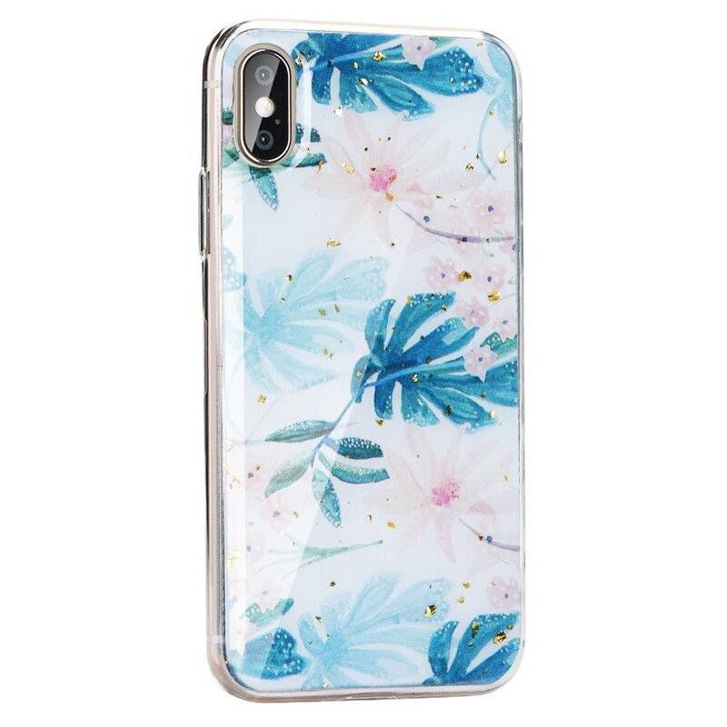 Hülle Schale Marble Case Cover Stein Marmor Design Glitzer Muster Handyhülle Huawei P40 Lite E Motiv 2