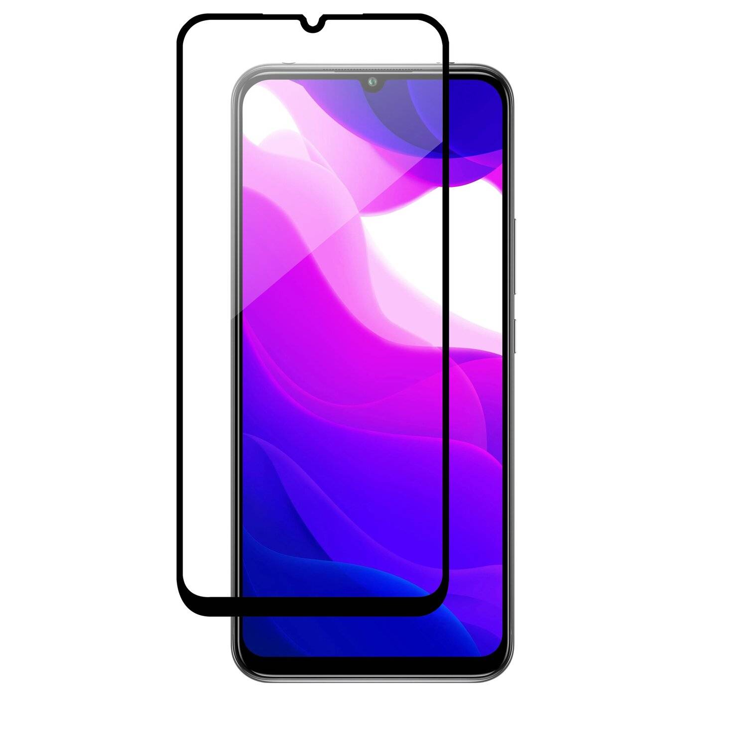 5D Schutz Glas XIAOMI MI 10 LITE Curved Schutz Folie Vollständig Klebend und Abdeckung