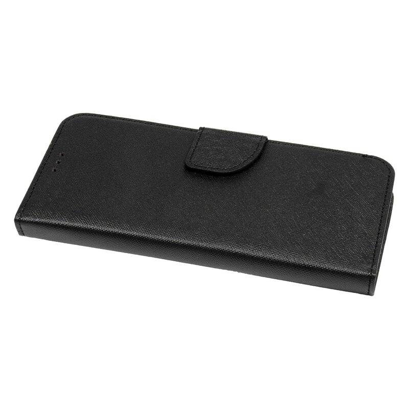 Buch Tasche "Fancy" XIAOMI REDMI NOTE 9 PRO Handy Hülle Schutzhülle mit Standfunktion, Kartenfach Schwarz