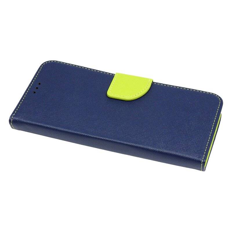 Buch Tasche "Fancy" XIAOMI REDMI NOTE 9S Handy Hülle Schutzhülle mit Standfunktion, Kartenfach Blau-Grün