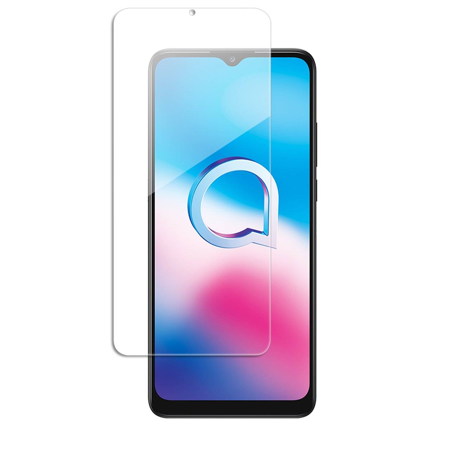 3X Schutz Schutz Glas 9H Tempered Glass Display Schutz Folie Display Glas Screen Protector Alcatel 3X ( 2020 )