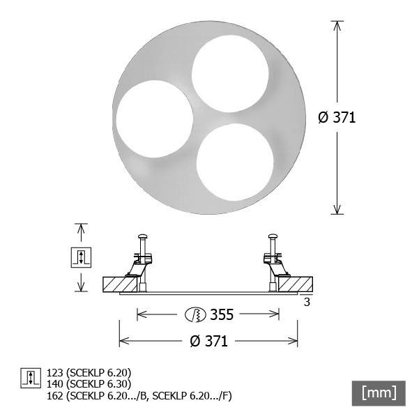 LTS Licht&Leuchten Einbaurahmen SCER 6.310 si