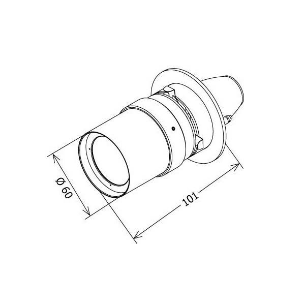 LTS Licht&Leuchten Fokus für BIXX100/150 und FOCUS 100.1 JETT1 sw