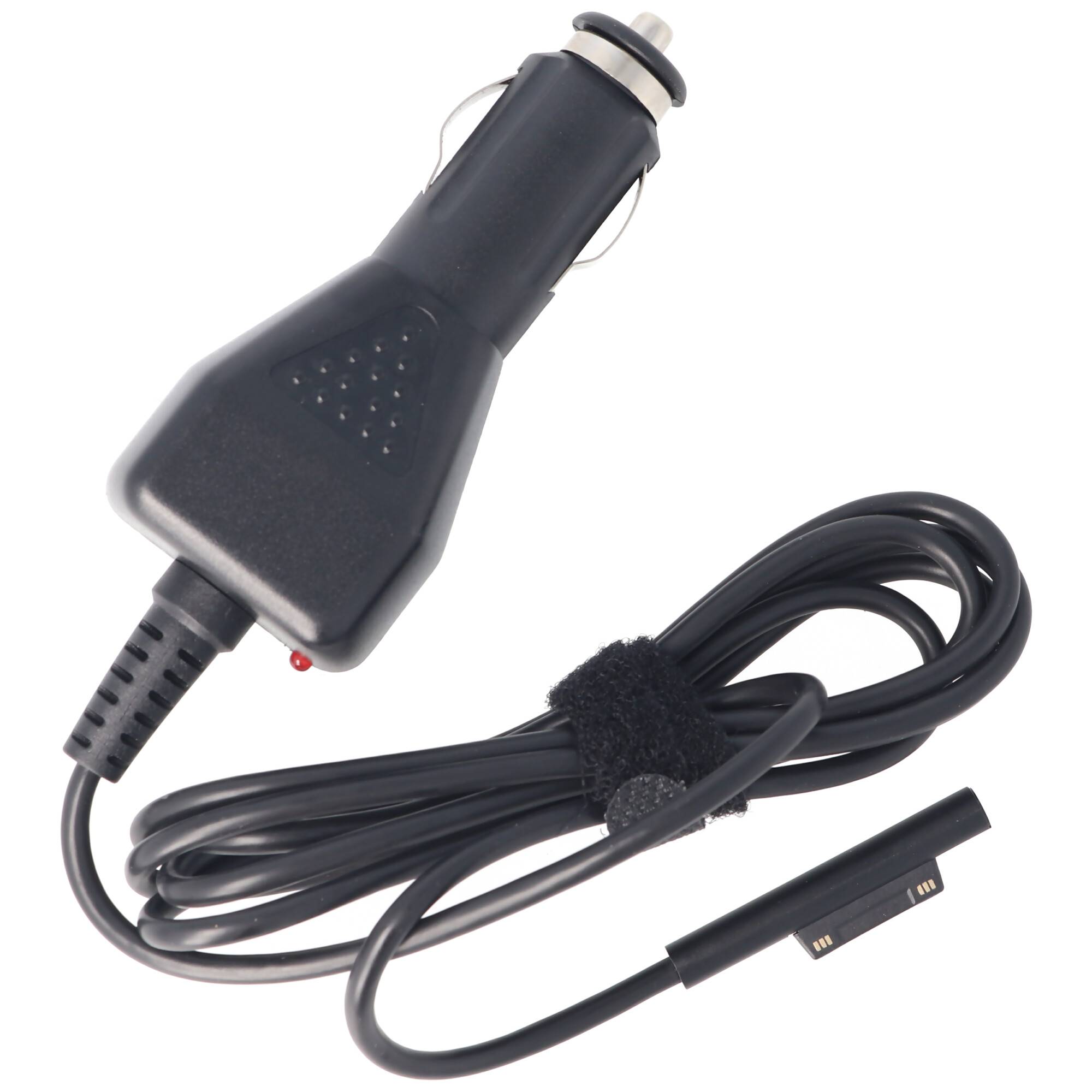 15 Volt KFZ-Ladekabel Microsoft Surface Pro 5, 6, 7, X Ladestrom 2,58A, Spannungen beachten, 112,5 cm Kabellänge