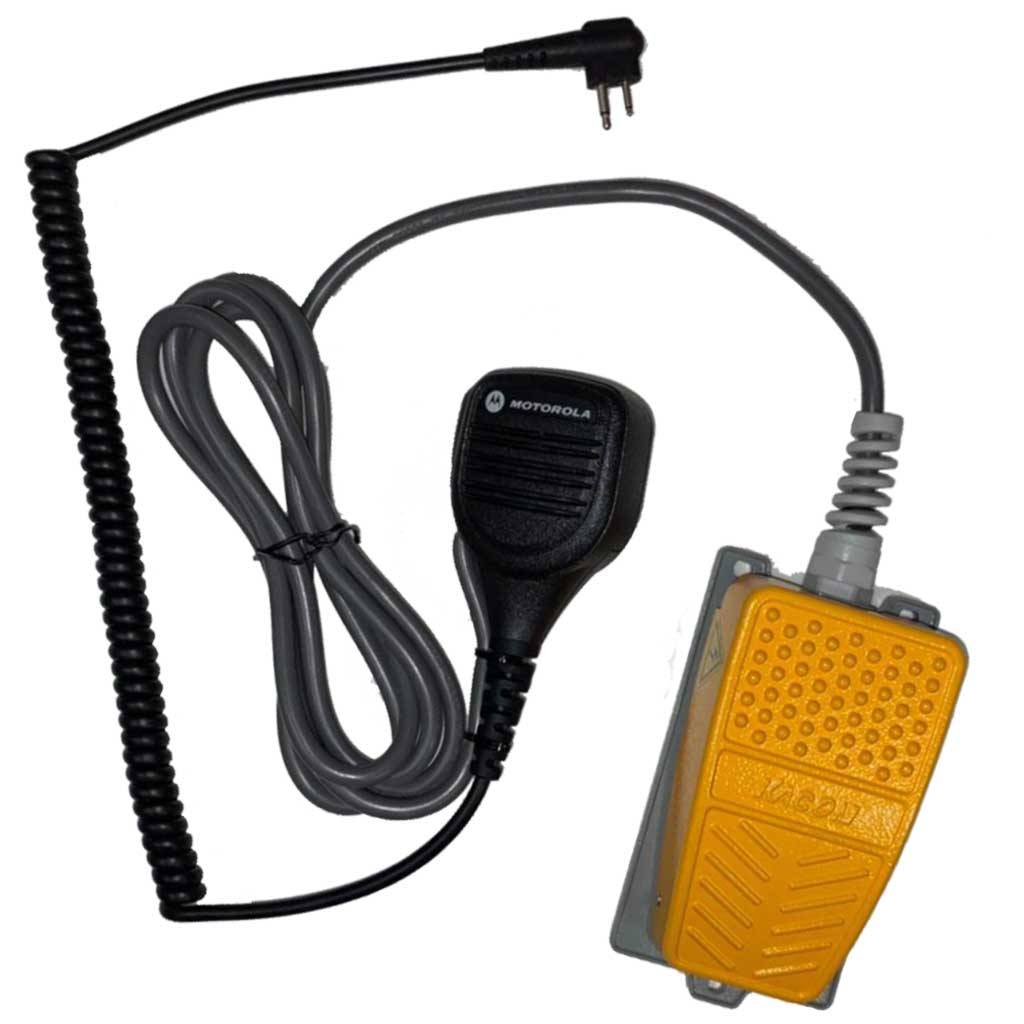 Freisprecheinrichtung mit Fusstaster für Motorola R2 DP1400 CP040 Handfunkgeräte