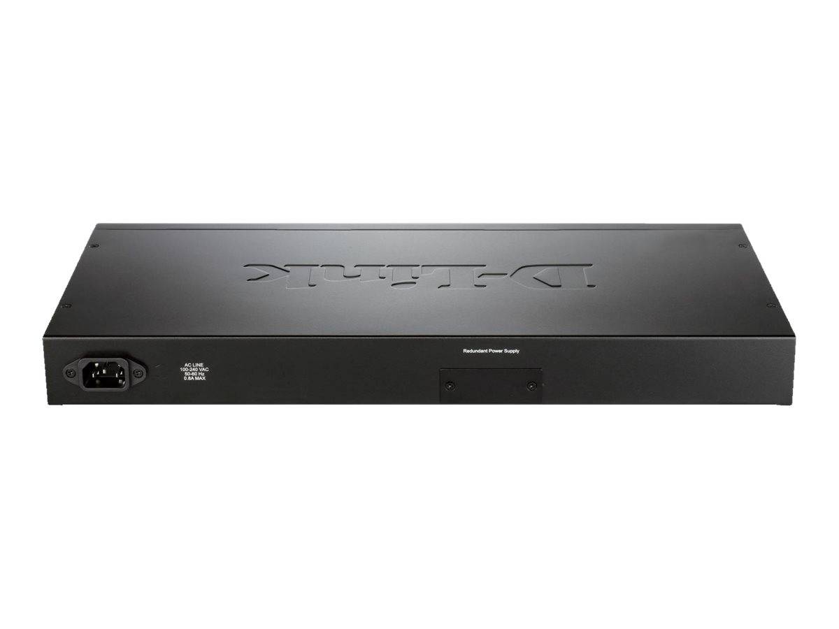 Schwarzes Rack-Mount-AV-Gerät von vorne gezeigt, mit Stromeingang auf der linken Seite und einem zentralen abnehmbaren Panel auf einfachem weißem Hintergrund.