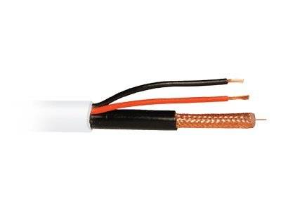 Security-Center Video-Kombi-Kabel - Netz-/Videokabel - ohne Stecker bis ohne Stecker - 250 m - Koax