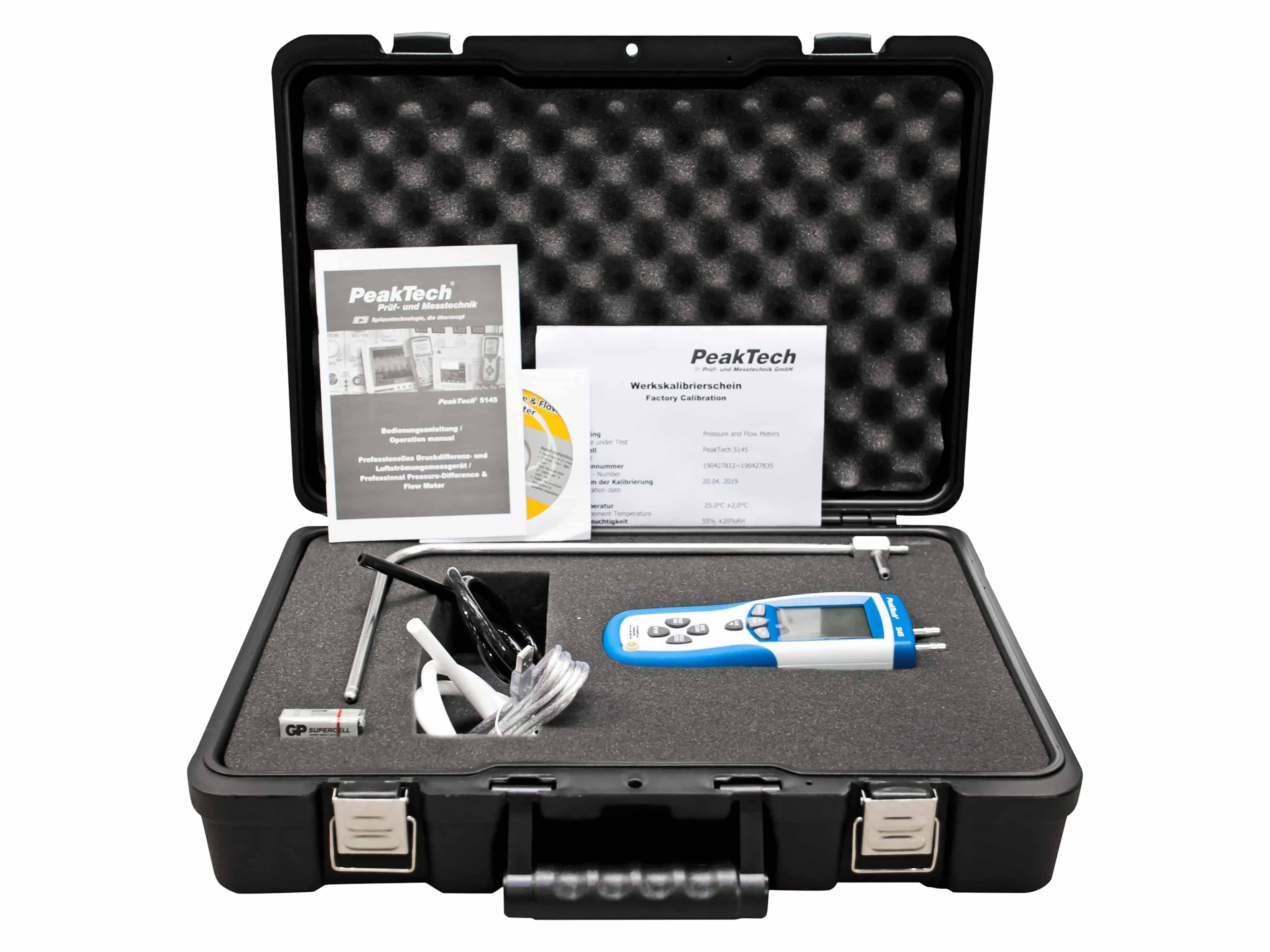 PEAKTECH Druckmessgerät P 5145, 0... 50 mBar