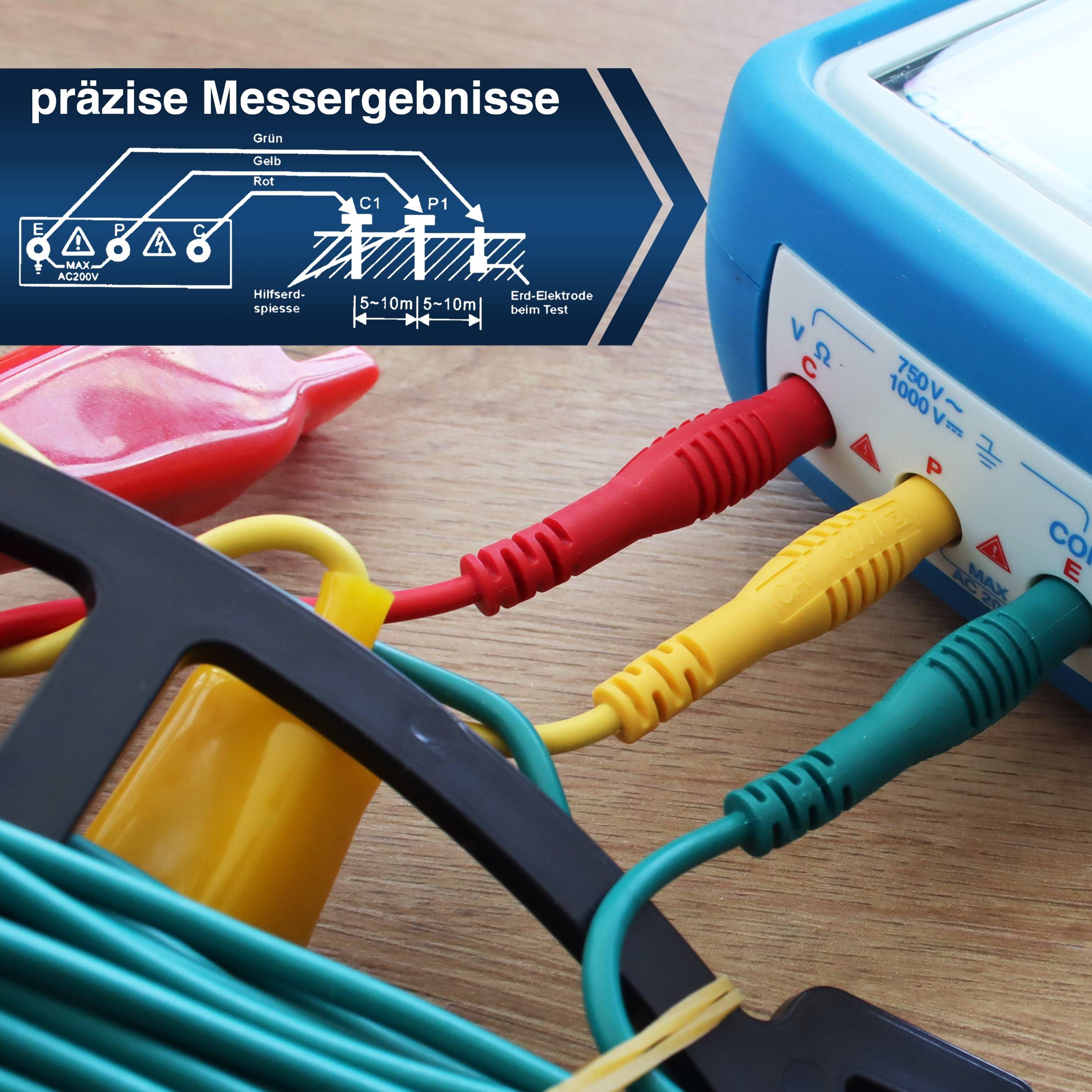 PEAKTECH Erdungs-Messgerät, P2700