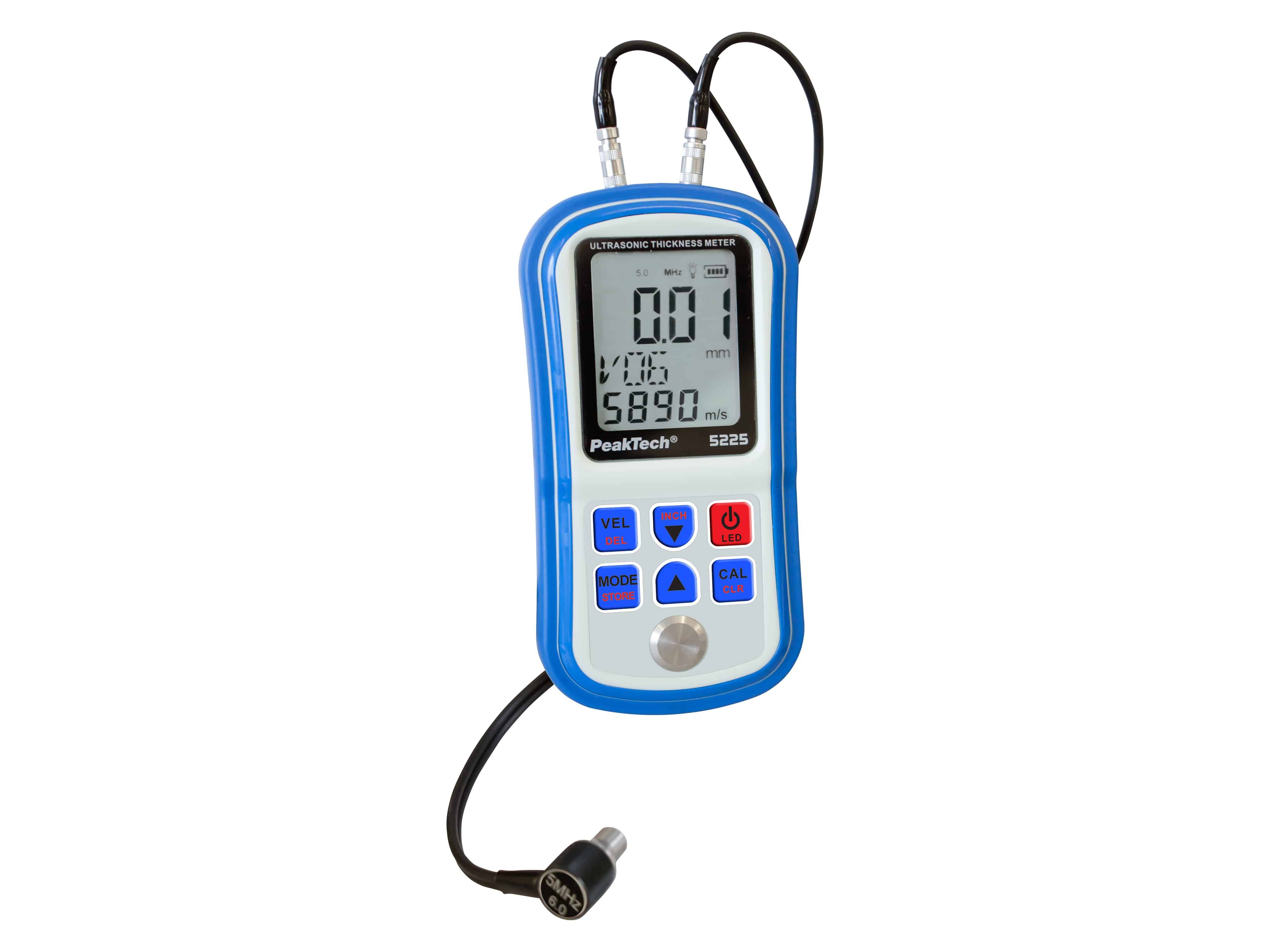 PEAKTECH Ultraschall-Materialstärkenmessgerät, P 5225