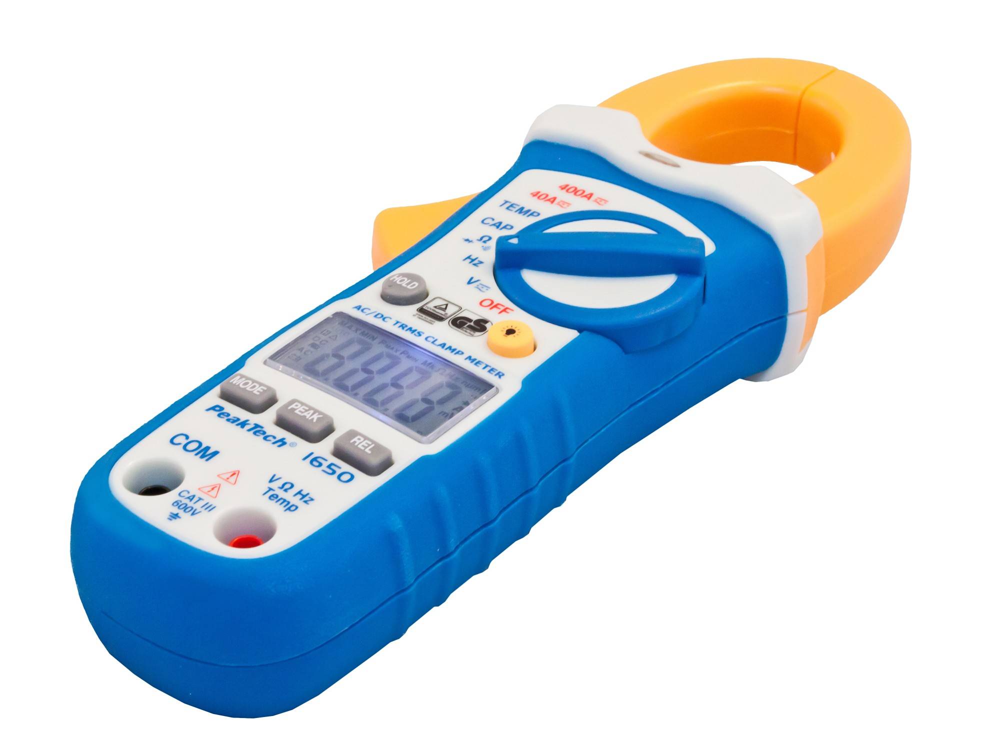 Stromzangenamperemeter ~ 4.000 Counts ~ 400 A AC/DC mit TrueRMS & DMM