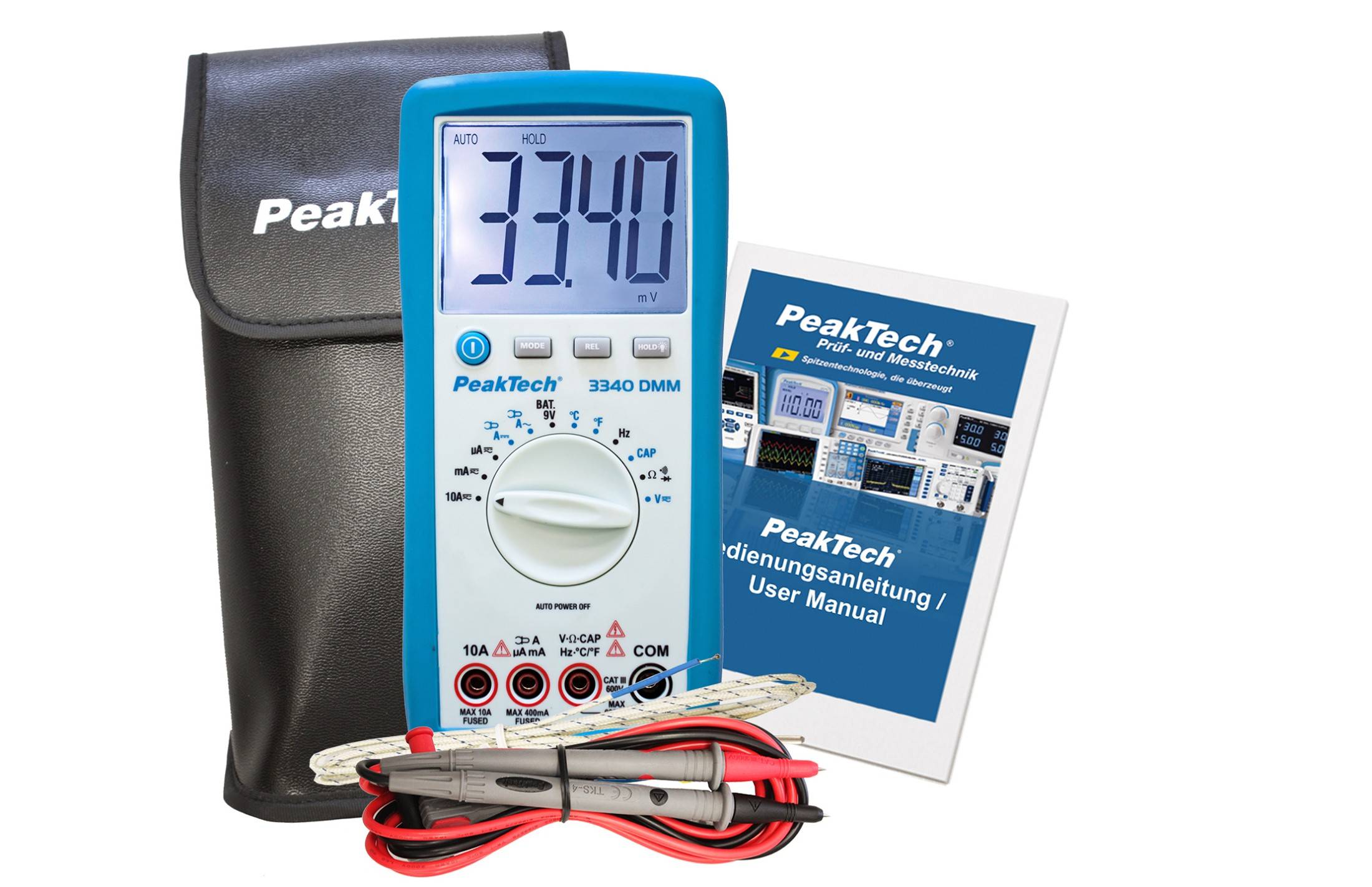 Digitalmultimeter ~ 4.000 Counts ~ 600V AC/DC ~ 10A AC/DC - Auto-Range