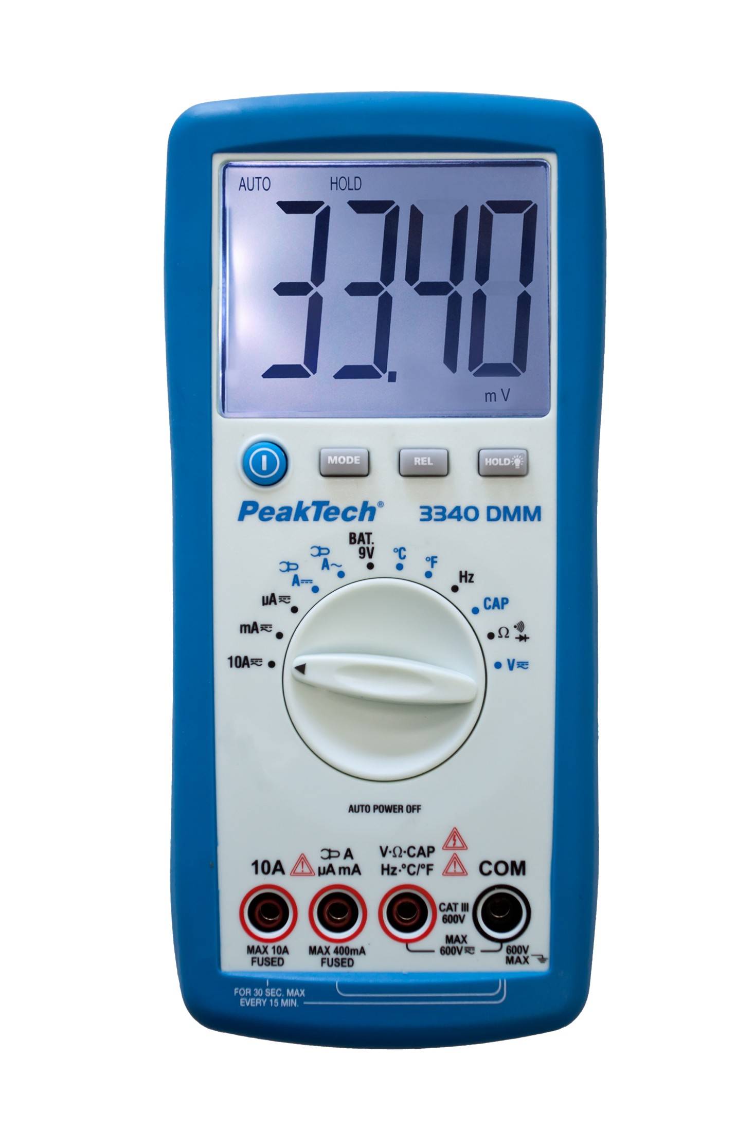 Digitalmultimeter ~ 4.000 Counts ~ 600V AC/DC ~ 10A AC/DC - Auto-Range