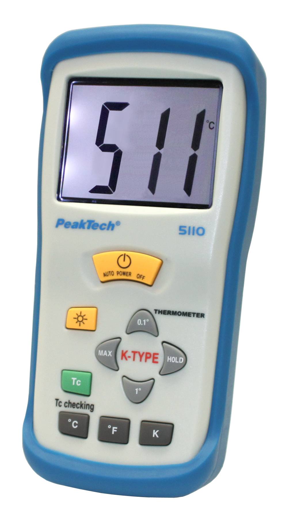 Digital-Thermometer ~ 1 CH ~ Typ-K ~ -50 ... +1300°C ~ mit °C/°F/K Anzeige
