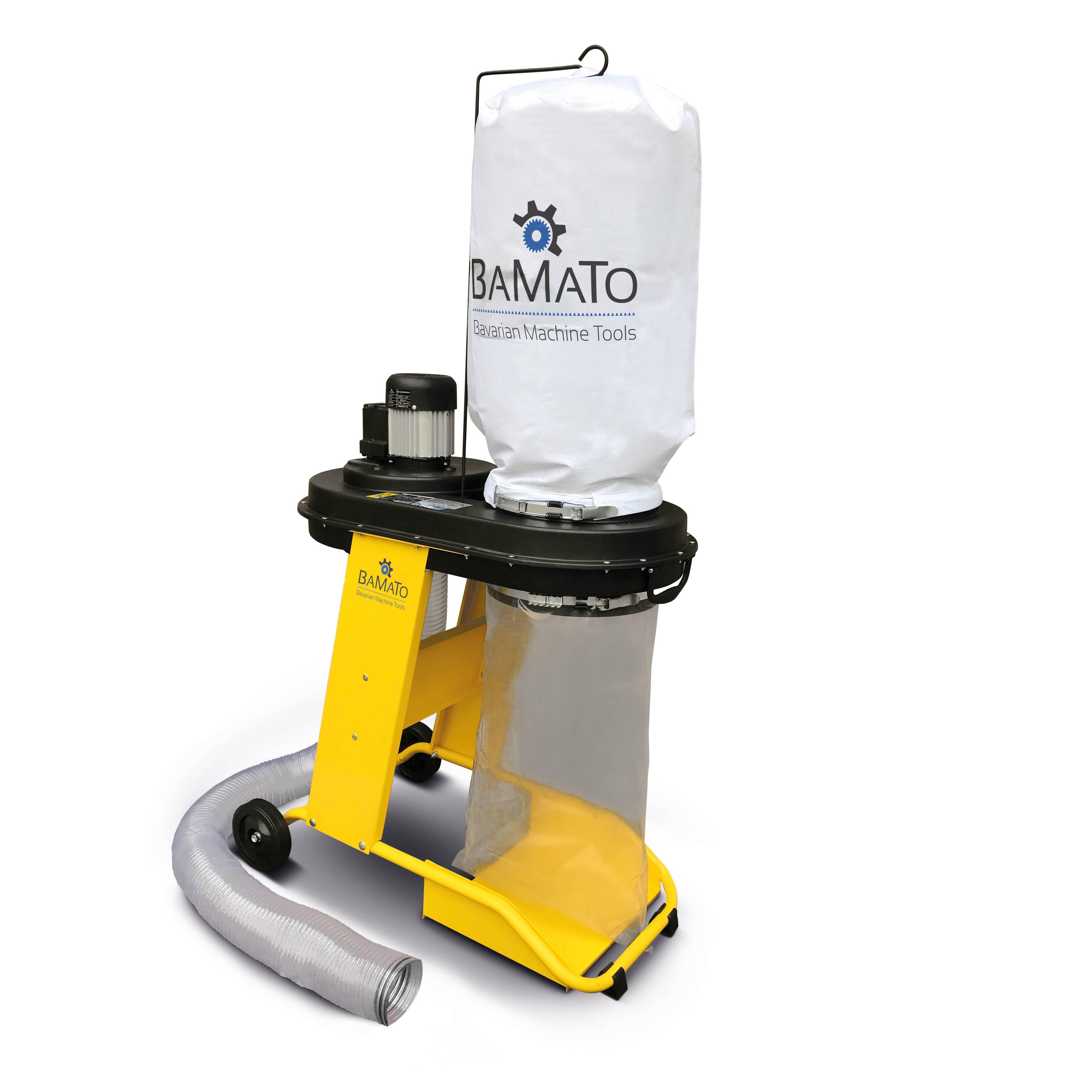 BAMATO Absauganlage AB-550 inkl. Adapter Set und 5 Spänesäcke