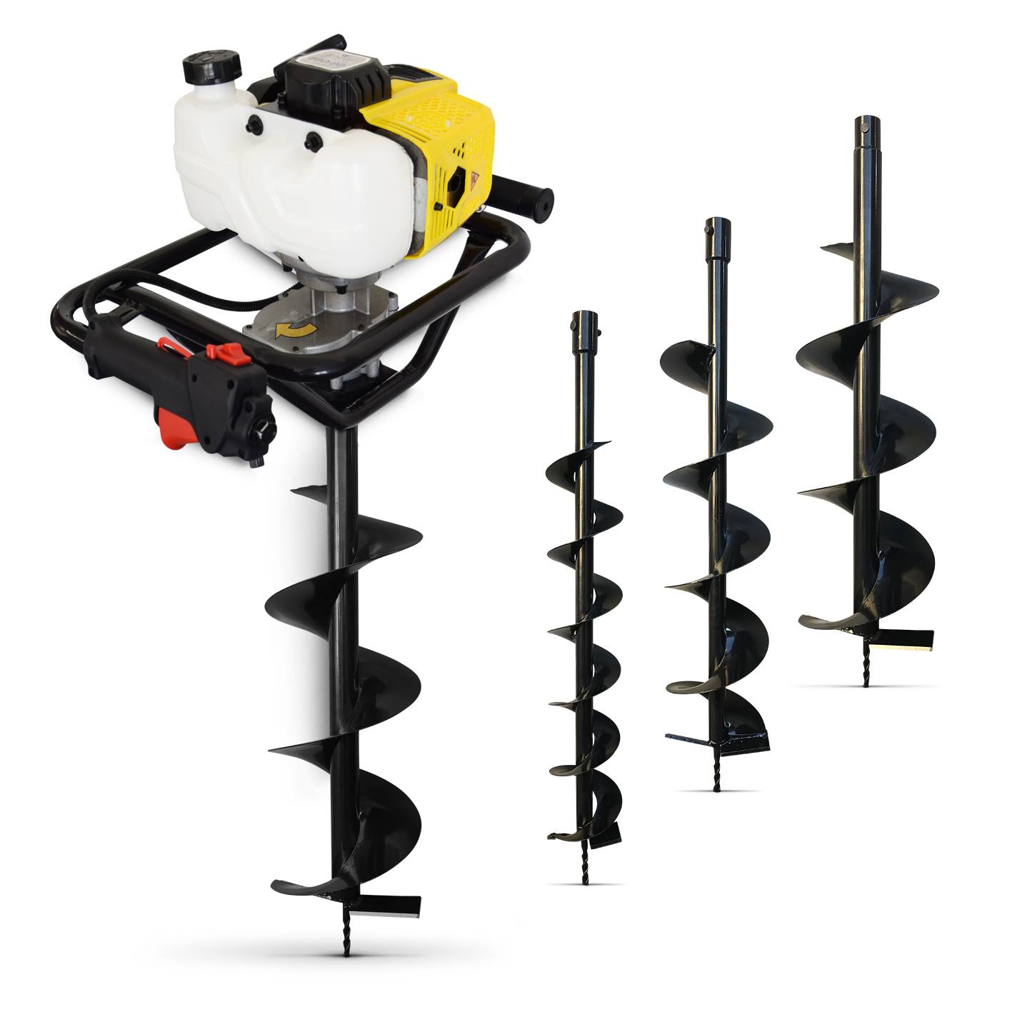 BAMATO Erdbohrer EBO-80 inkl. 3 Bohrer