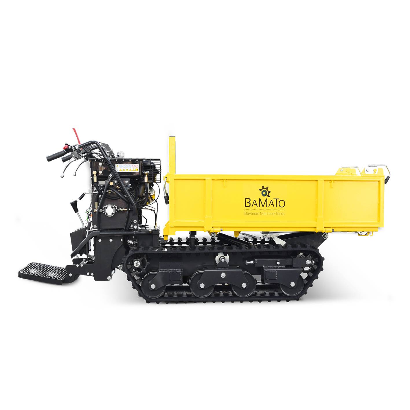 BAMATO Mini Raupendumper MTR-800PRO mit Kipphydraulik und Trittbrett