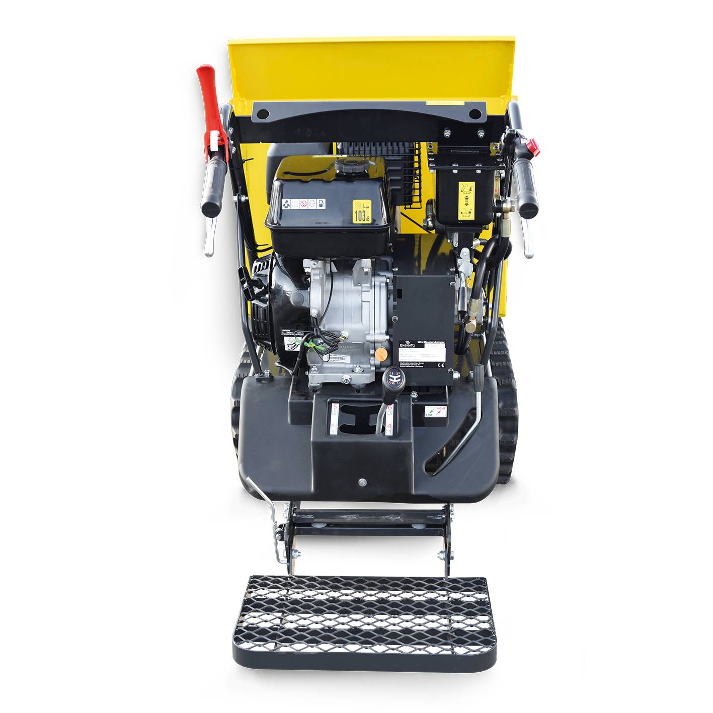 BAMATO Mini Raupendumper MTR-800PRO mit Kipphydraulik und Trittbrett