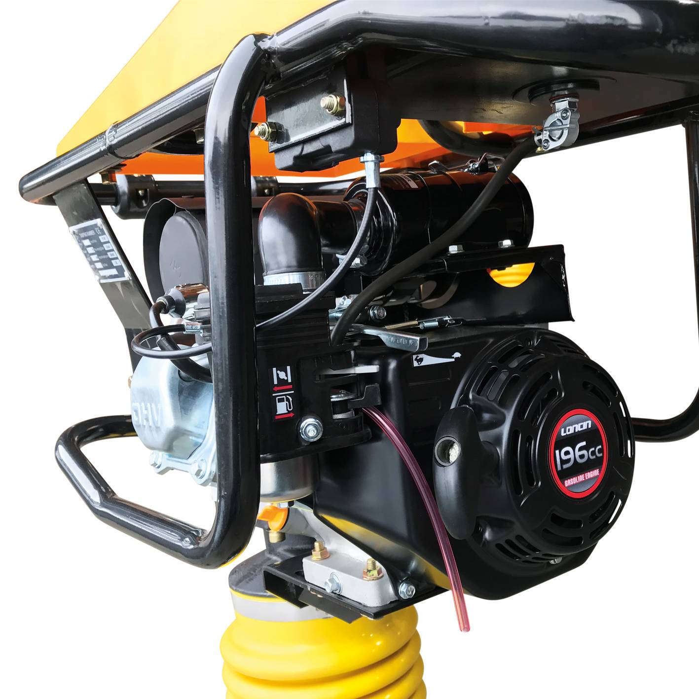 BAMATO Vibrationsstampfer V-85G mit Fahrwerk