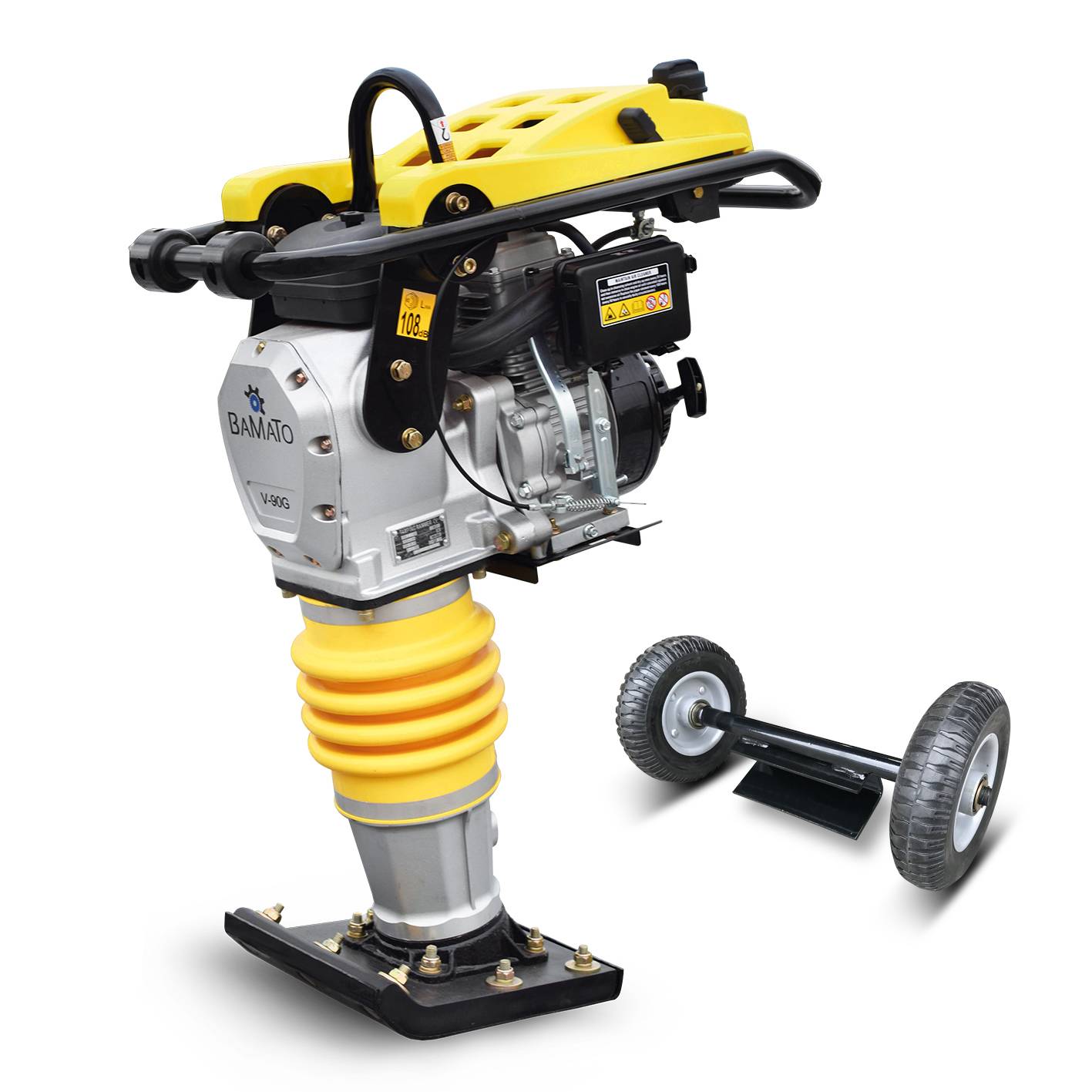 BAMATO Vibrationsstampfer V-90G mit Fahrwerk