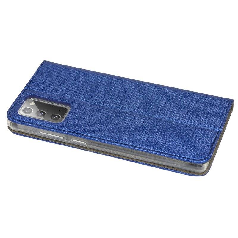 Buch Tasche Smart für SAMSUNG GALAXY NOTE 20 N980F Handy Hülle Etui Brieftasche Schutzhülle mit Standfunktion, Kartenfach Blau