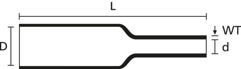 HellermannTyton Warmschrumpfschlauch Tredux-6/2-GNYE
