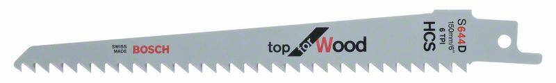 Bosch Sbelsgeblatt S 644 D, Top for Wood, 25er-Pack