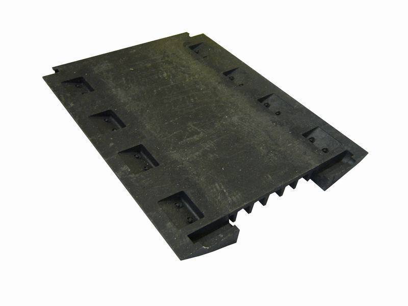 Kabelbrücke / Schlauchbrücke mit schwarzen Deckel