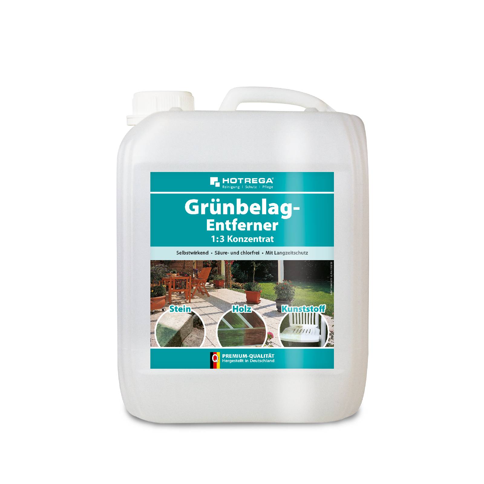 HOTREGA Grünbelagentferner 1 zu 3 Konzentrat 5 L