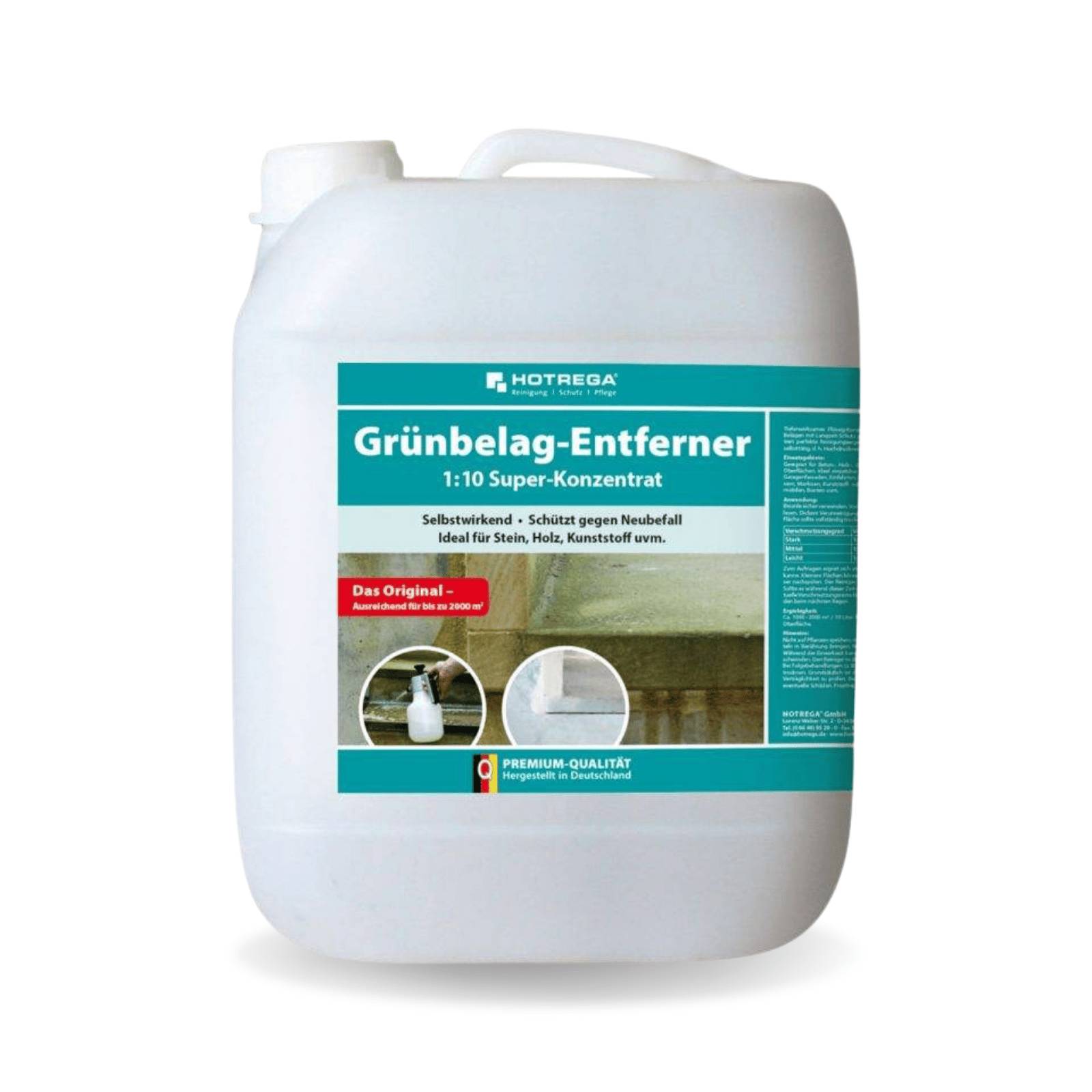 HOTREGA Grünbelagentferner Super Konzentrat Großgebinde - Inhalt:10 Liter