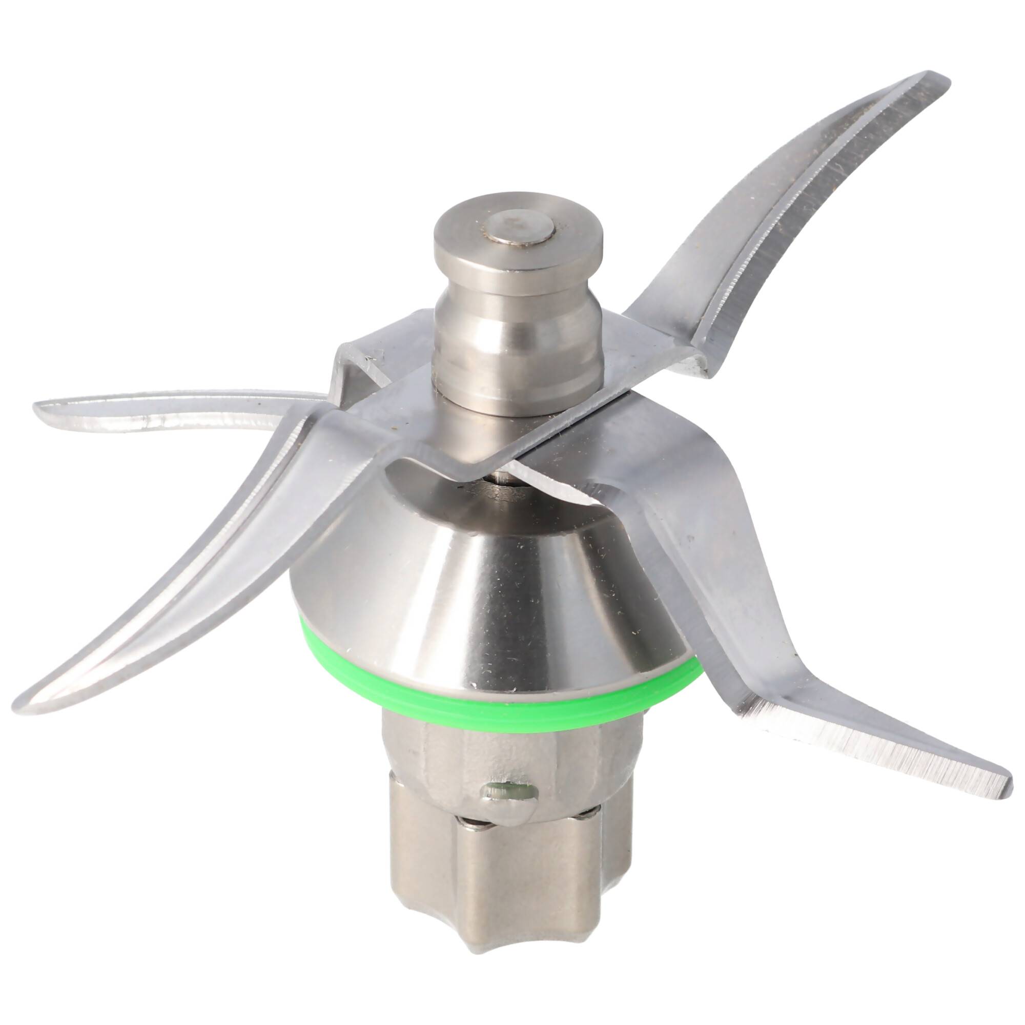 Mixmesser, Ersatzmesser inkl. grünem Dichtring für Vorwerk Thermomix TM5, Edelstahl, Spühlmaschinenfest (kein Original)