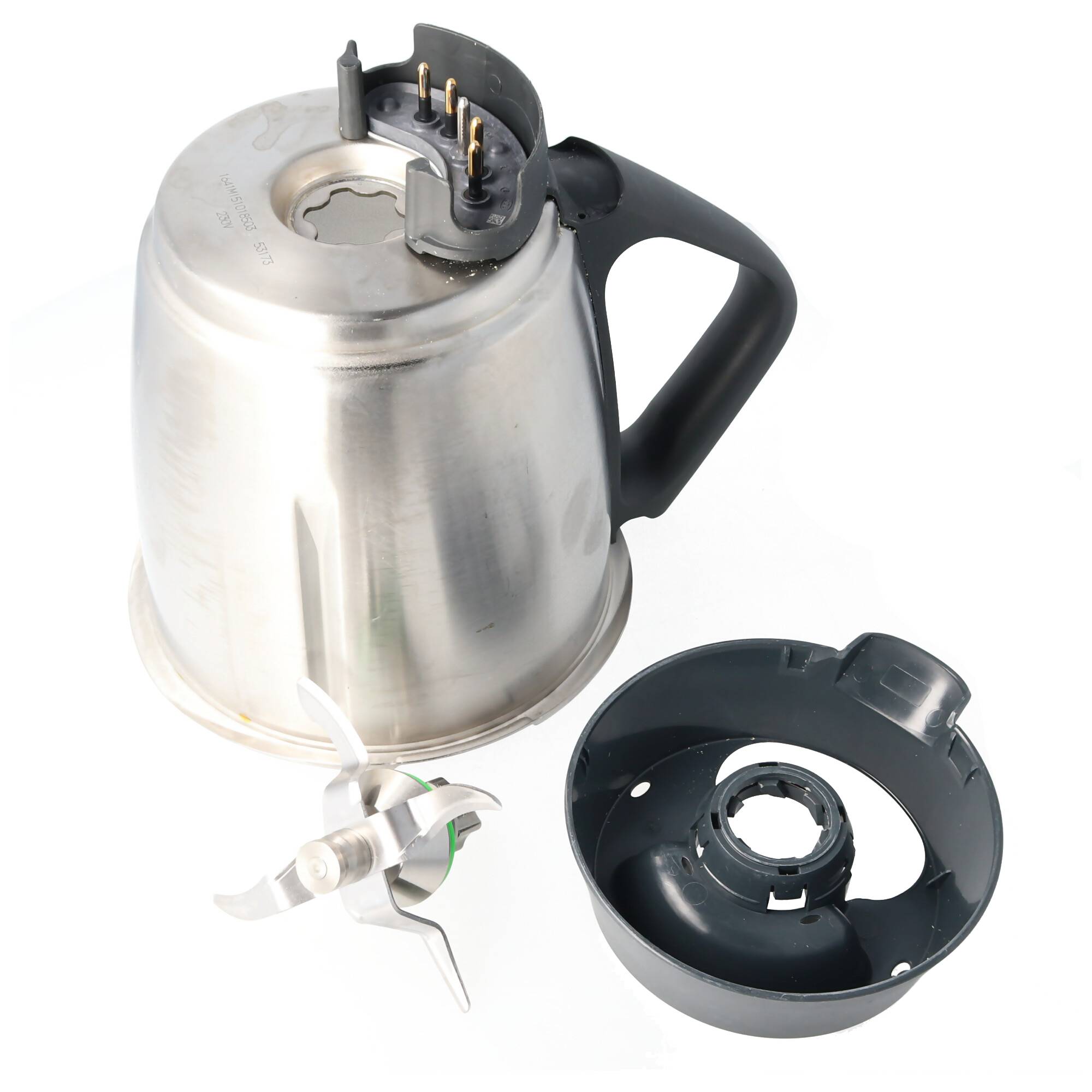 Mixmesser, Ersatzmesser inkl. grünem Dichtring für Vorwerk Thermomix TM5, Edelstahl, Spühlmaschinenfest (kein Original)