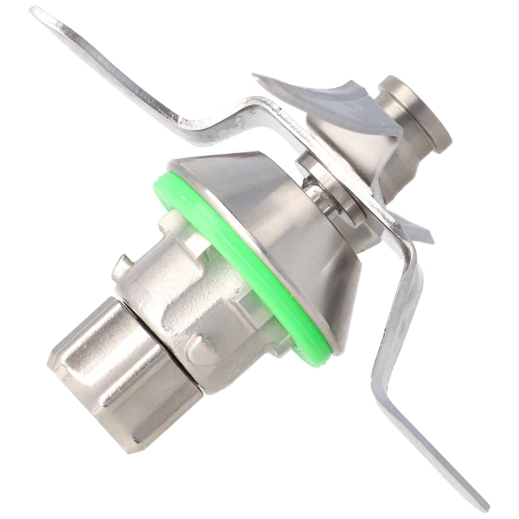 Mixmesser, Ersatzmesser inkl. grünem Dichtring für Vorwerk Thermomix TM5, Edelstahl, Spühlmaschinenfest (kein Original)
