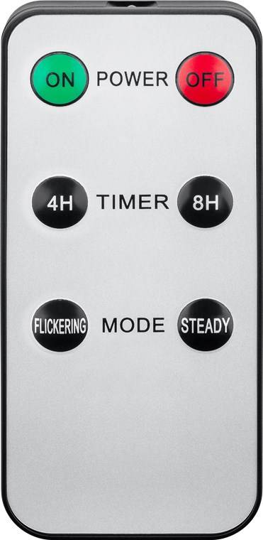 5er-Set weiße LED-Echtwachs-Stabkerzen inklusive Fernbedienung, die schöne und sichere Lichtlösung für Haus, Loggia, Bür