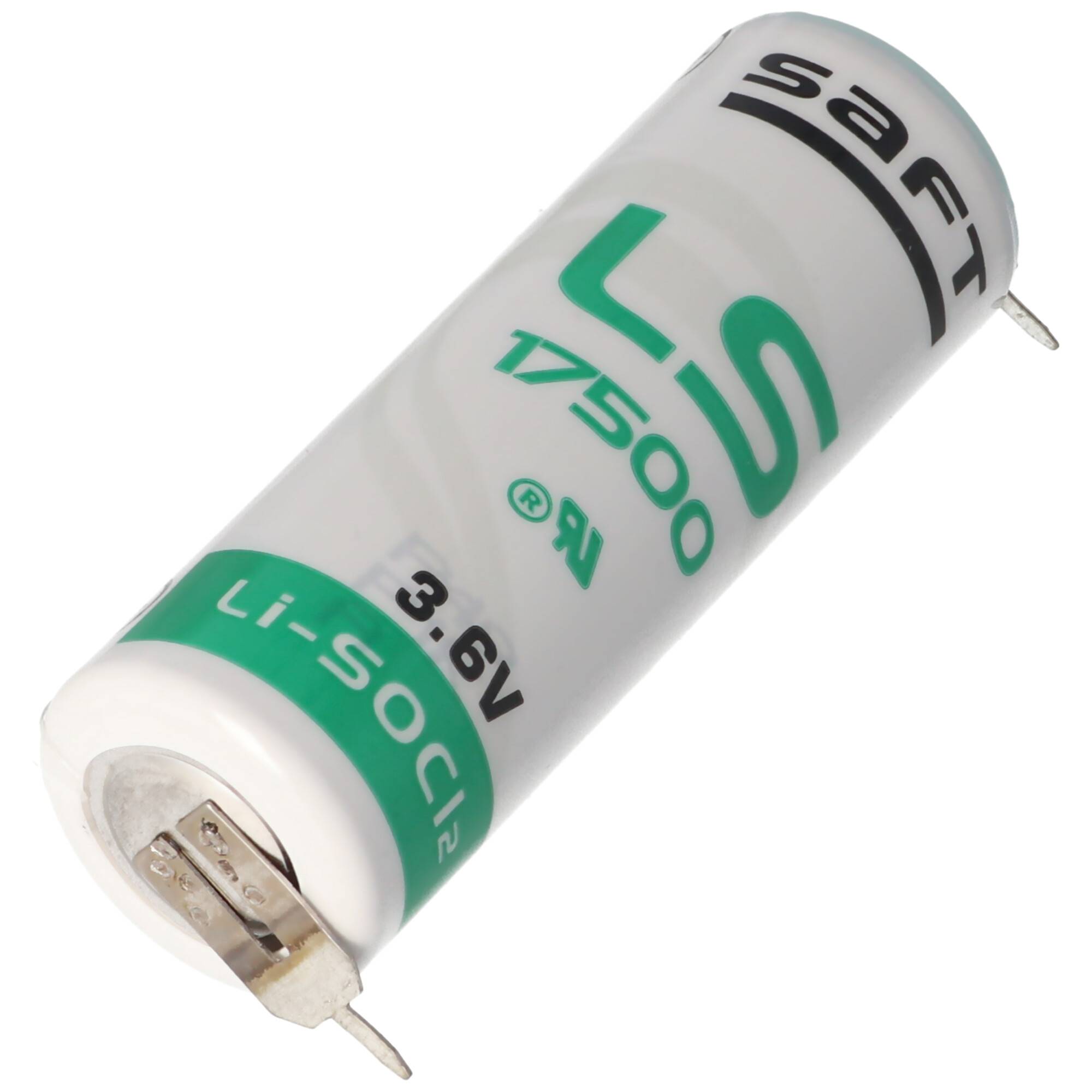 SAFT LS17500 Lithium Batterie , Size A, mit 1er Print Kontakten