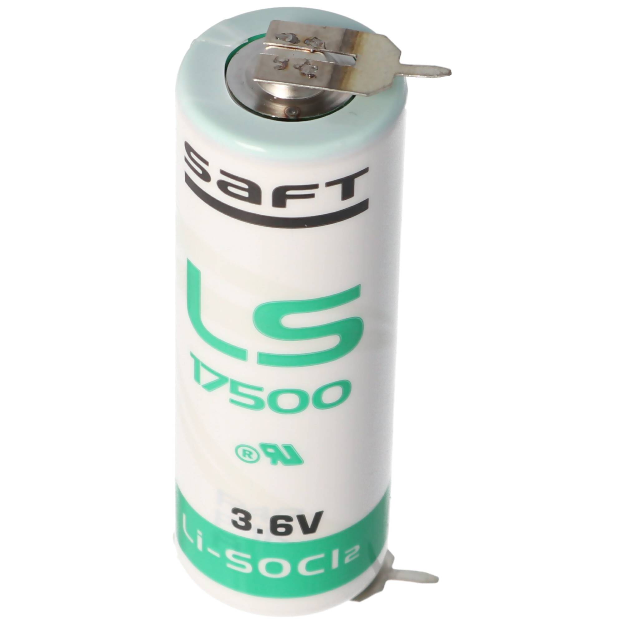 SAFT LS17500 Lithium Batterie , Size A, mit 1er Print Kontakten